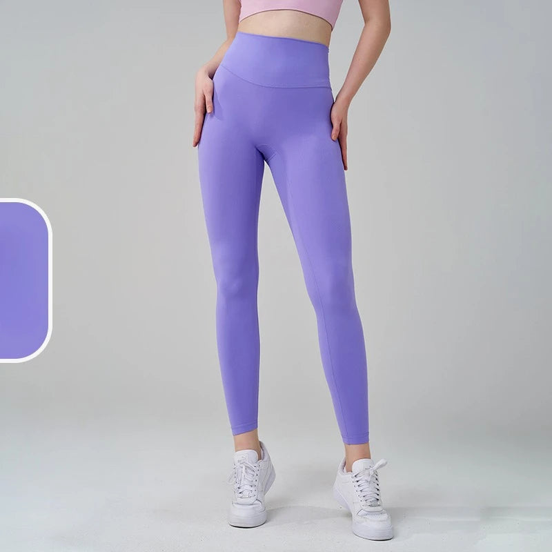 Women's 38 Colors Naked Feeling Yoga Leggings Women Sports Pants Tights Seamless Sport Femme Gym Leggins Workout Fitness Pants ATFH
