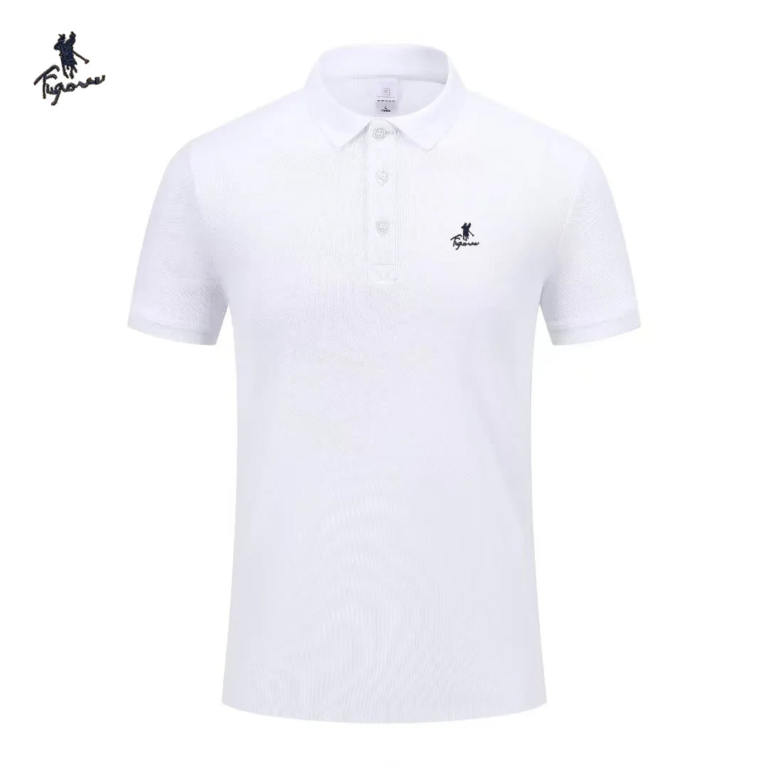Luxury brand polo shirt short sleeved men's fashionable embroidered top summer new comfortable breathable casual lapel T-shirt
