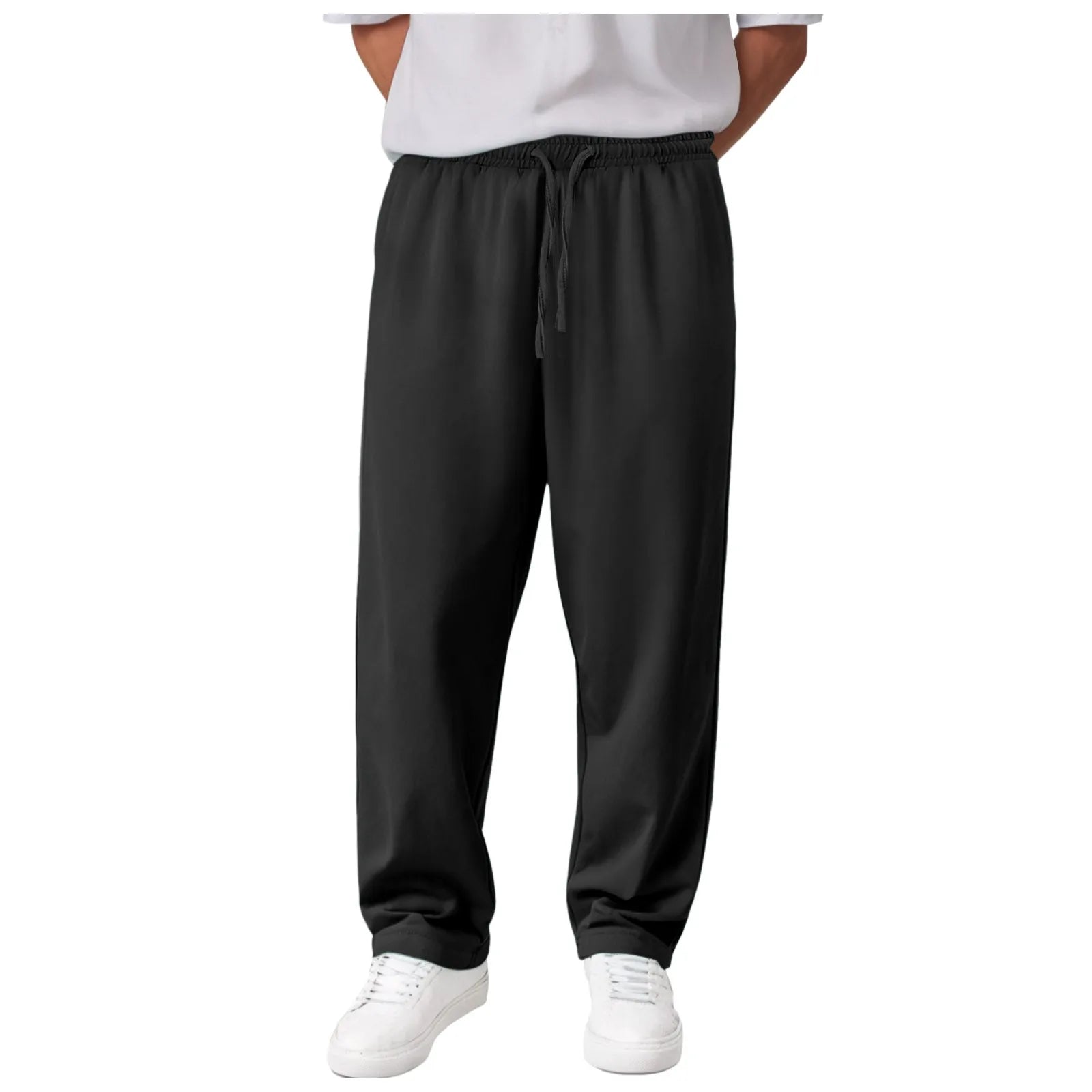 Men'S Casual Pants Stretch Waist Mens Sweatpants Open Bottom Sasual Plain Vintage Trousers Pantalones En Oferta Con EnvíO Gratis