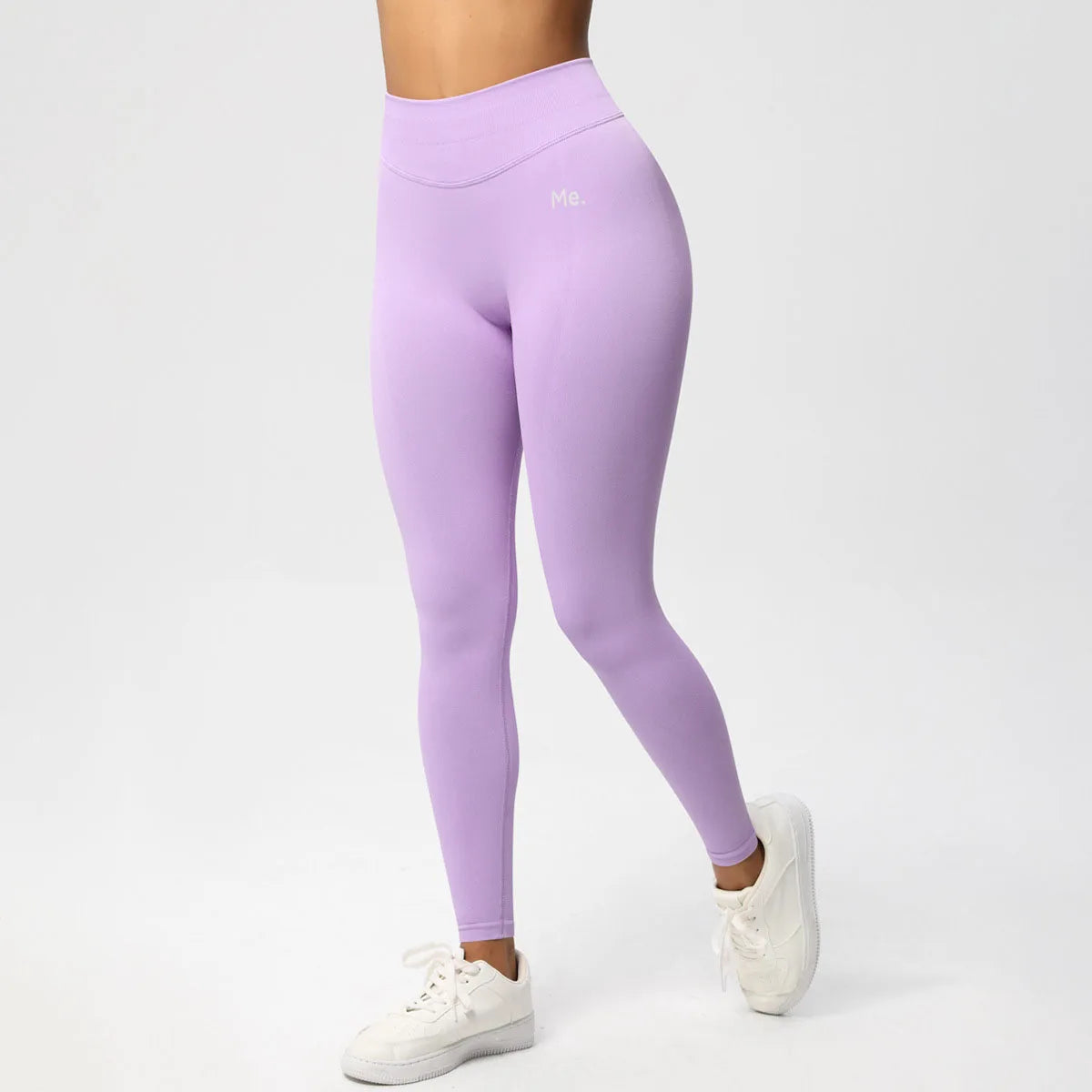 BetterMe New High Waist Solid Leggings Women Seamless Fitness Yoga Elastic Leggings Push Up Butt Knit Fashion Gym Workout Pants - ATFH