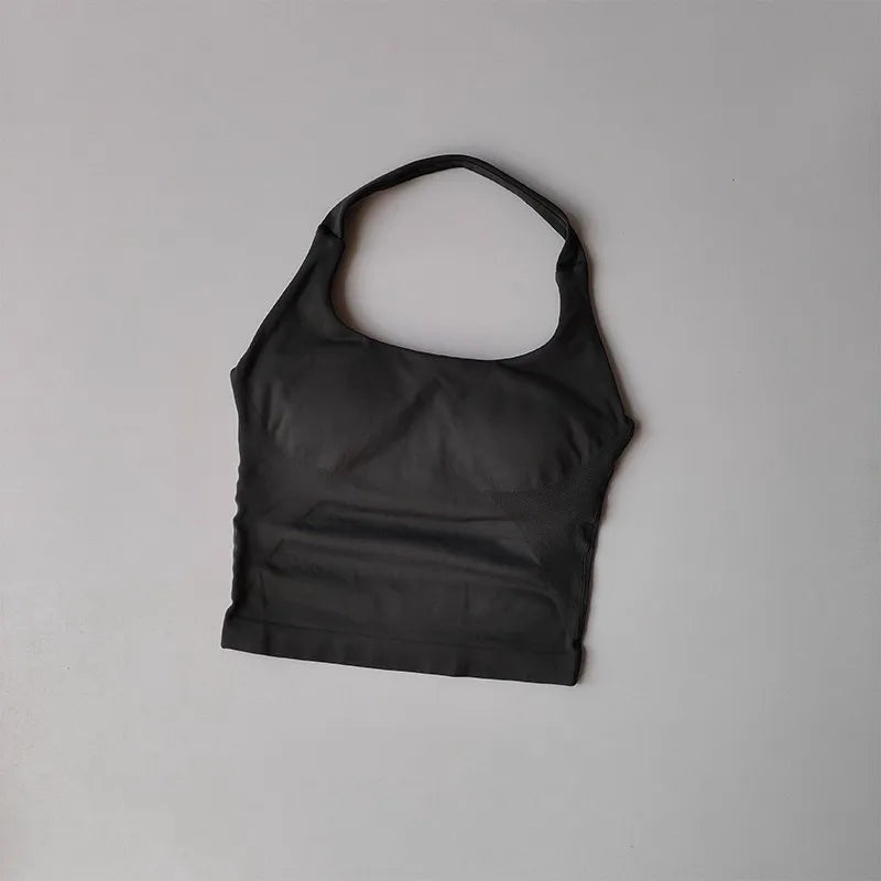 Halter Yoga Vest, Shockproof Running Sports, High-Strength Sports Underwear, Fitness, Pilates Suspender, Beautiful Back, Autumn - ATFH