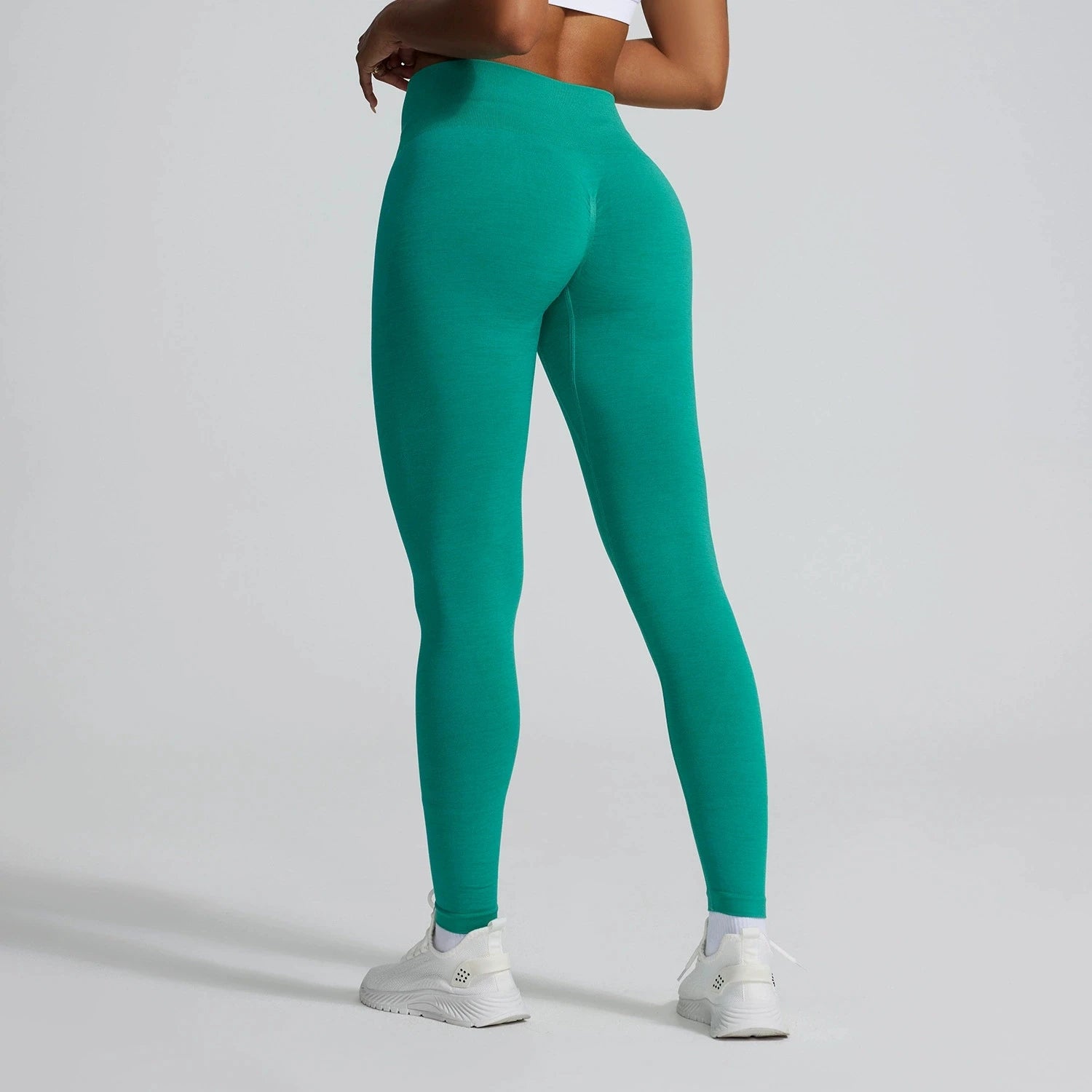 Seamless Stretch Sports Leggings Women's High Waisted Yoga Pants Gym Clothing Women Sexy Push Up Fitness Running Workout Tights - ATFH