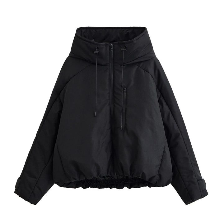 European and American style 2025 autumn and winter new women's clothing commuting versatile urban style hooded cotton jacket ATFH