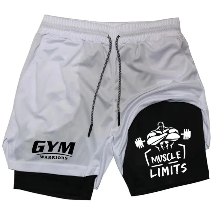 2-in-1 Men's Performance Shorts New Sports Quick Drying with Pocket Comprehensive Summer Gym Fitness Running Short wx193