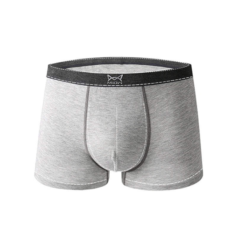 MiiOW 3pcs 40S Modal Men Boxers Underwear Breathable Mesh Men's Panties Boxershorts 3A Graphene Antibacterial Man Underpants