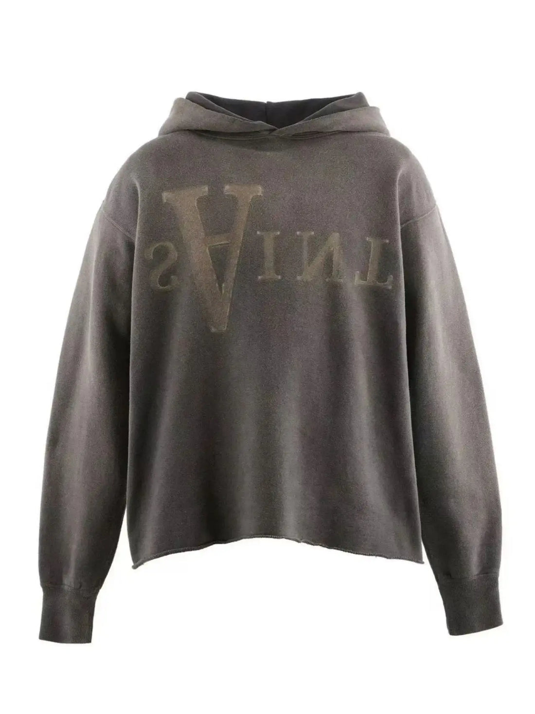men angel prints retro distressed sweatshirt hoodie - ATFH
