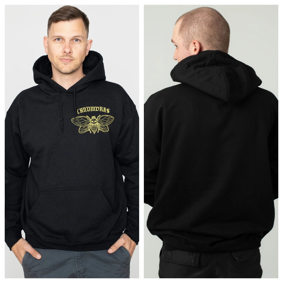 Hot Landmvrks Band Print Hoodie Retro Style Hoodie Men and Women Can Wear Autumn and Winter Hoodie - ATFH