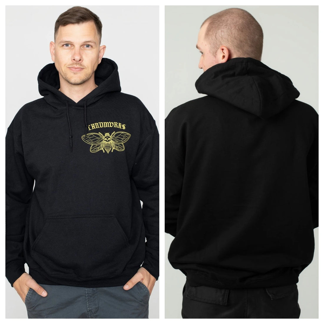 Hot Landmvrks Band Print Hoodie Retro Style Hoodie Men and Women Can Wear Autumn and Winter Hoodie - ATFH