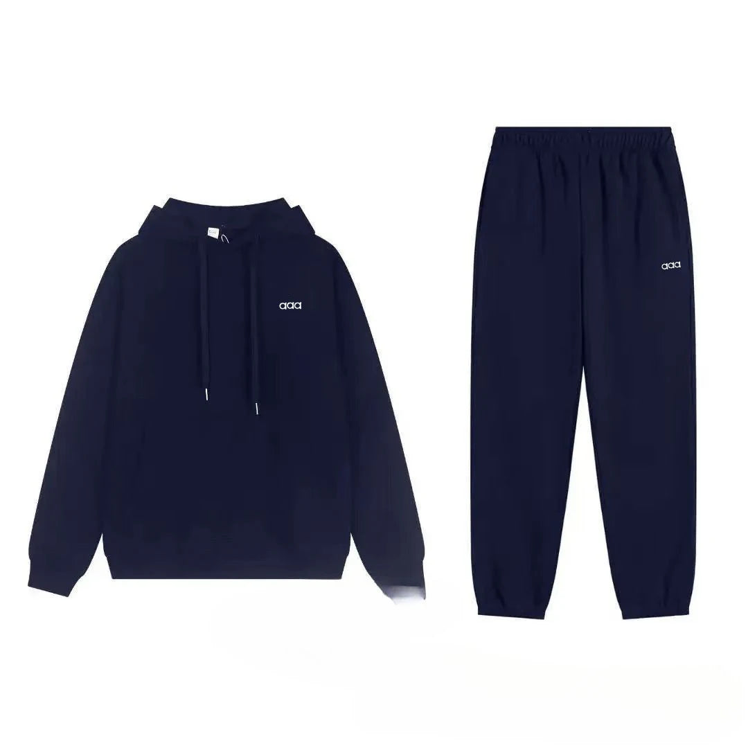 2026 Men's Autumn/Winter Sports and Leisure Top, Pants, Loose and Comfortable Simple Set, Two Piece Set - ATFH