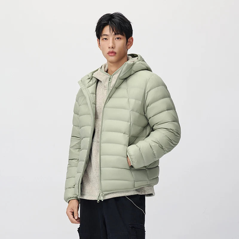 Semir Unisex Down Jacket 90 Percent Down Fill Hooded Quilted Downproof Inner Liner Lightweight Modern Style 2026 New