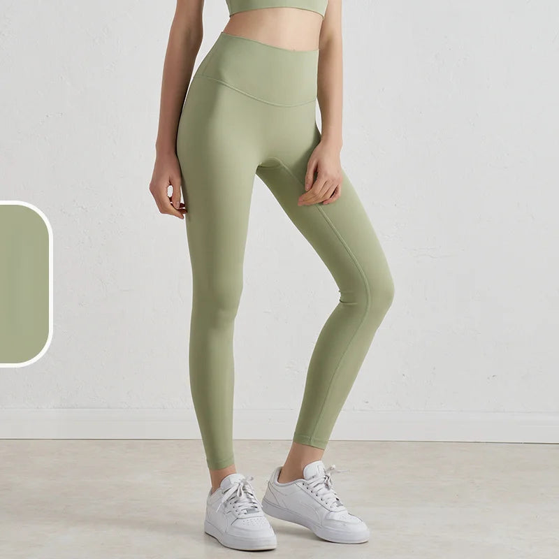 New 35 Colors Naked Feeling Yoga Pants High Waist Seamless Leggings Sport Women Fitness Gym Leggings With Pocket - ATFH