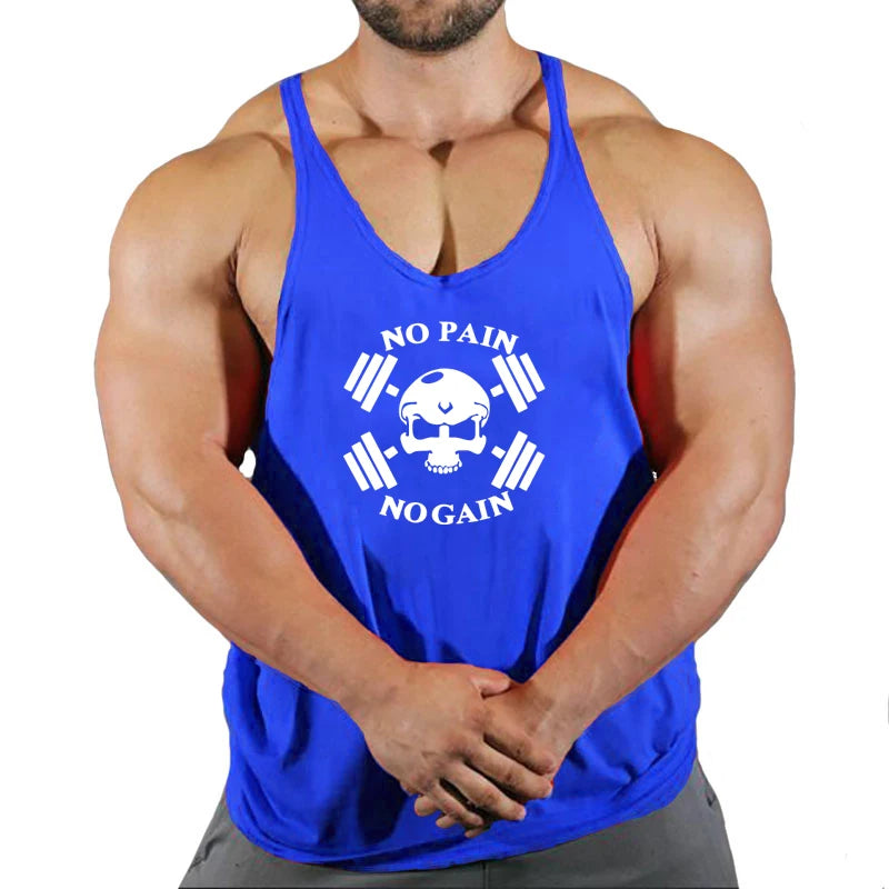 2026 Brand Fitness Clothing Bodybuilding Singlets Tank Top Men Muscle Shirt Sportswear Vests Cotton Stringer Tops