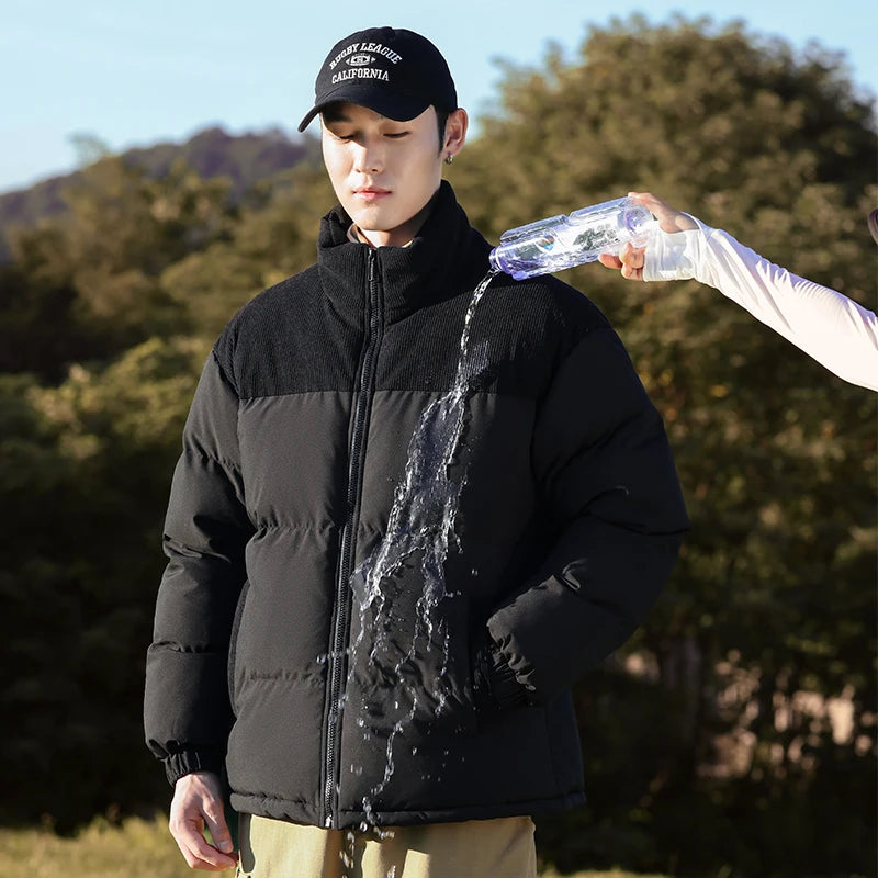 Men's Outdoor Sports and Leisure Windproof Breathable Warm Cotton Clothing Winter Fashion Trend Versatile Couple Warm Jacket