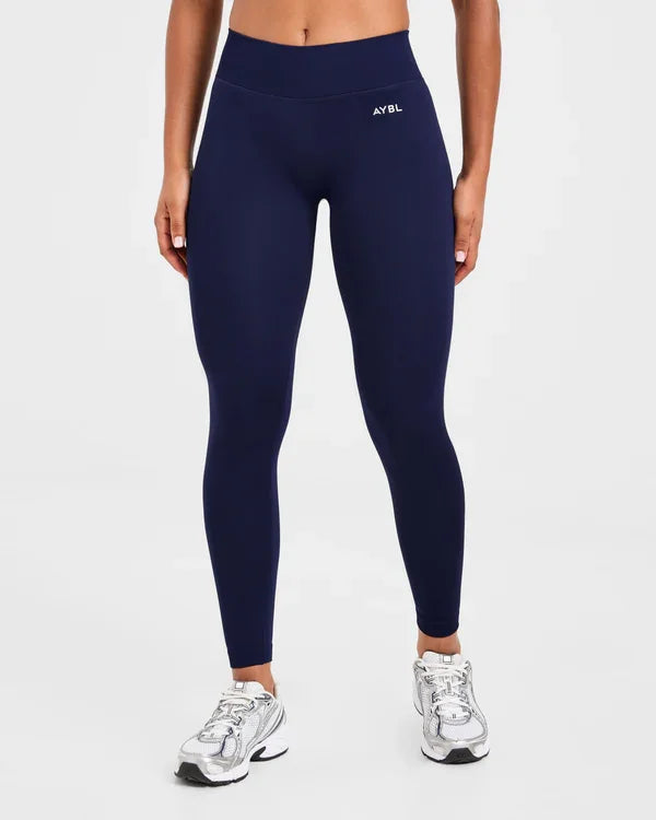 Trendy Leggings Scrunch Seamless Yoga Women Legging Gym Sports Pants Low Ribbed Band High Stretch Fitness Tights Pant - ATFH