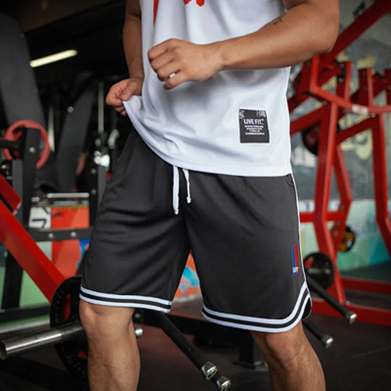 Men's Workout Basketball Shorts Quick Dry Loose Mesh Gym Shorts Summer Fitness Running Casual Beach Athletic Pants For Men