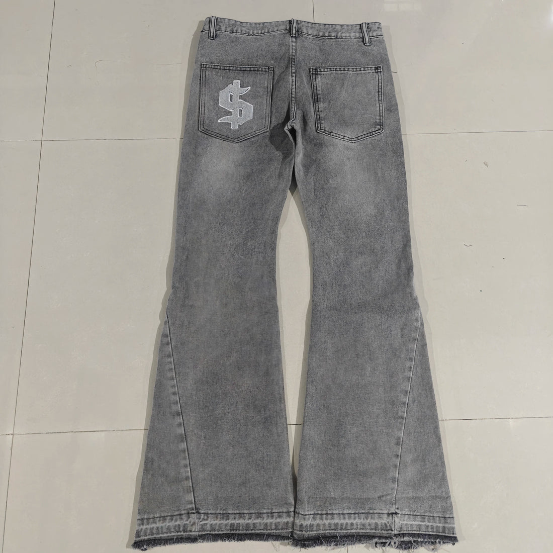 2026 Hip-hop gold coin jeans Y2K retro low waist wide leg zipper pants y2k clothing men's fashion embroidered loose jeans