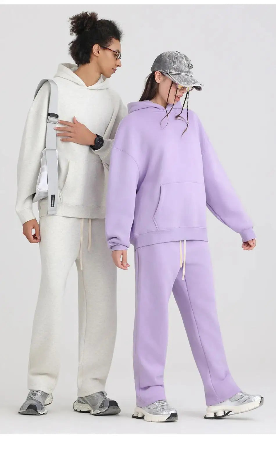 01 400GSM Hoodies Basic Fleece 20+ Colors Men Women Long Sleeve Oversized Hooded  Wholesale Sportswear Soft Unisex Jogging - ATFH