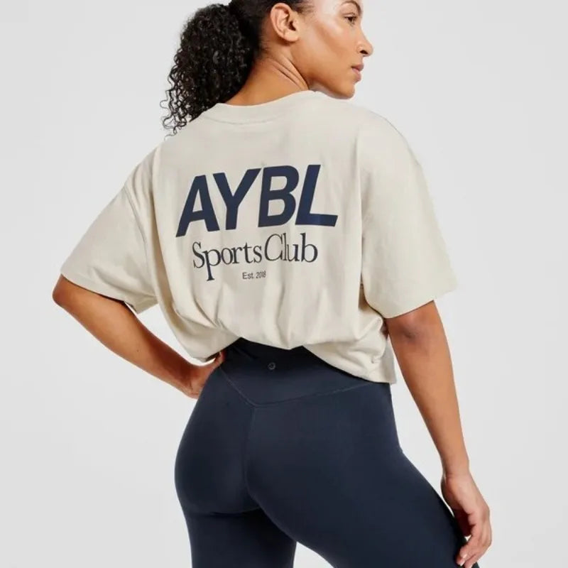Unisex Loose Fitness T Shirt Quick Dry Breathable Gym Workout Tops For Men Women AY Casual Athletic Short Sleeve Tee Bodybuildin - ATFH