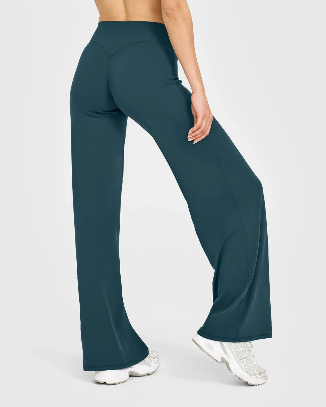 VEQKING Soft Active Women Yoga Pants Strait-leg Yoga Pilates Trousers Naked Feel Gym Fitness Peach Hip Outfits Loose Fit Bottoms ATFH