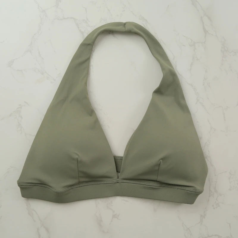 DIAS FIT JOY -Neck Hanging Neck Naked Feeling Yoga Bra for Running Fitness Cycling - Breathable Comfortable Sports Bra for Women - ATFH