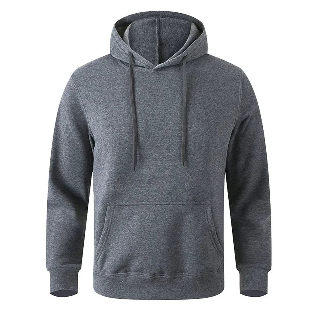 2026 Unisex hoodie high-quality sweater hip-hop fashion casual top trendy spring and autumn solid colorcomfortable new style - ATFH