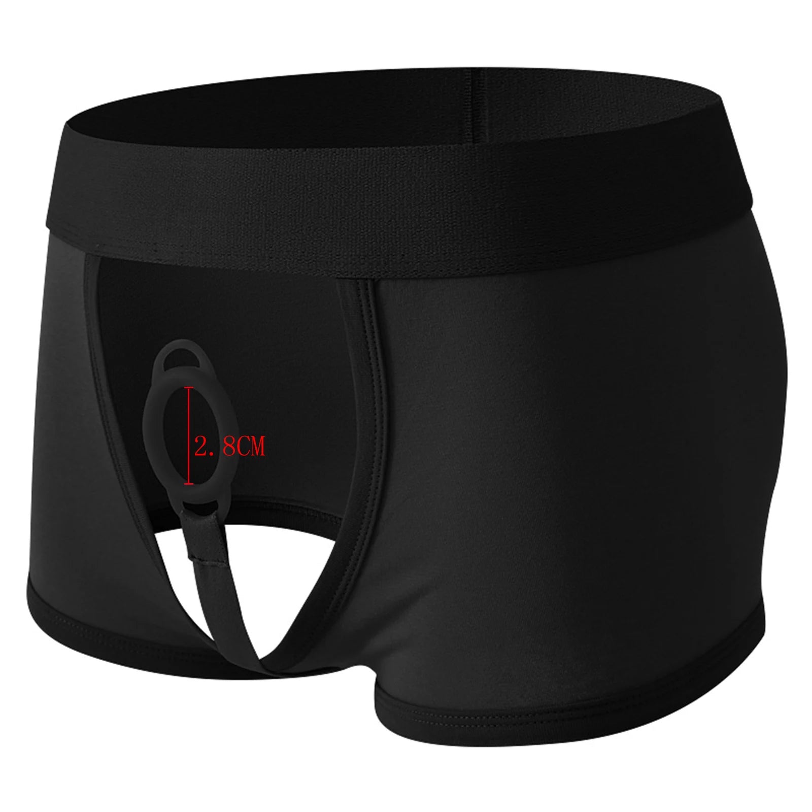 Cock Ring Underwear Men Boxers Sexy Cockring Underpants Panties Jock Pouch Open Crotch Knickers Trunks Boxershorts