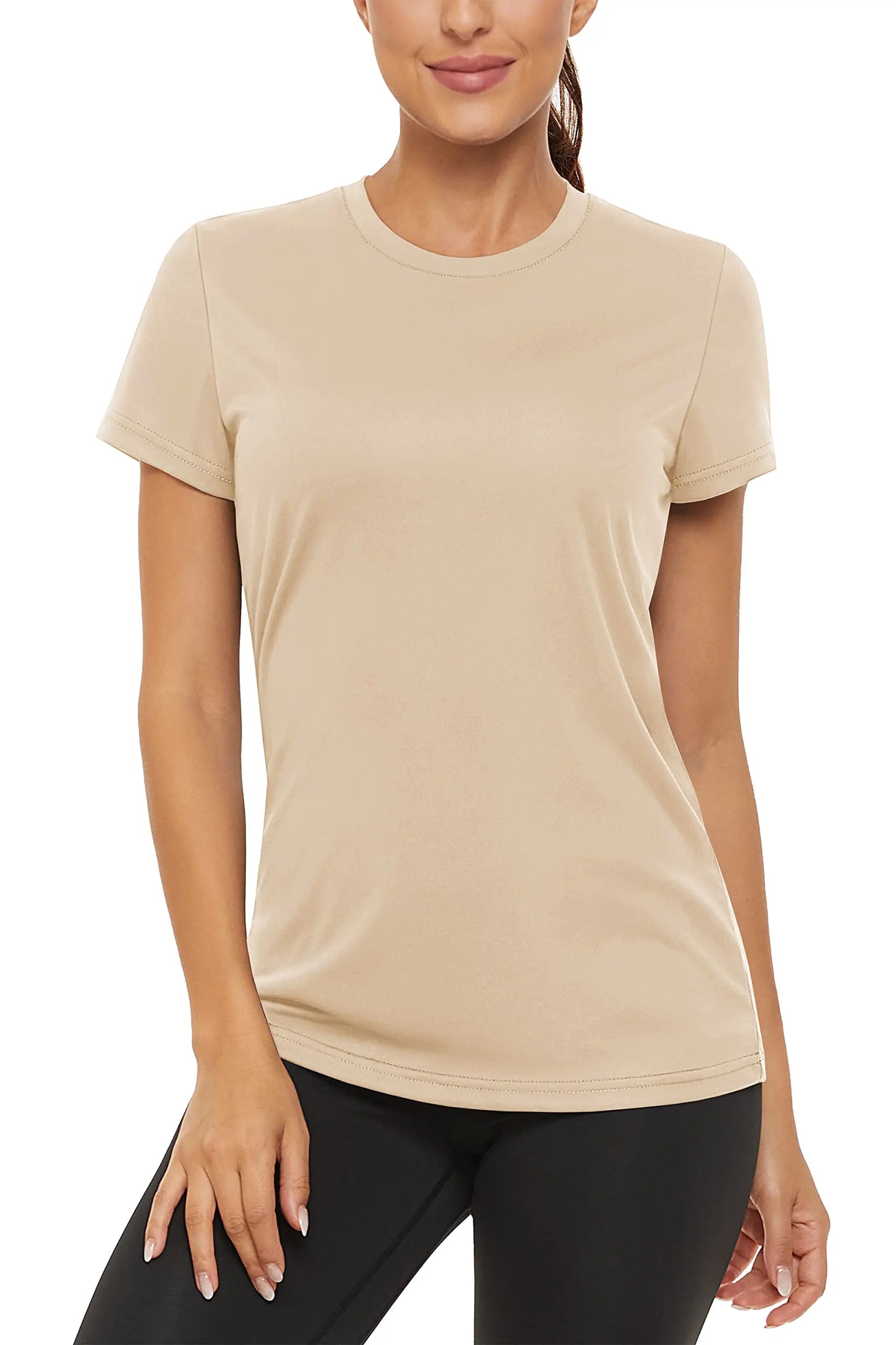 TACVASEN Summer Casual Performance T-shirts UPF 50+ Quick Dry Womens Sun Protection T-shirt Outdoor Running Swim Tee shirts Tops - ATFH