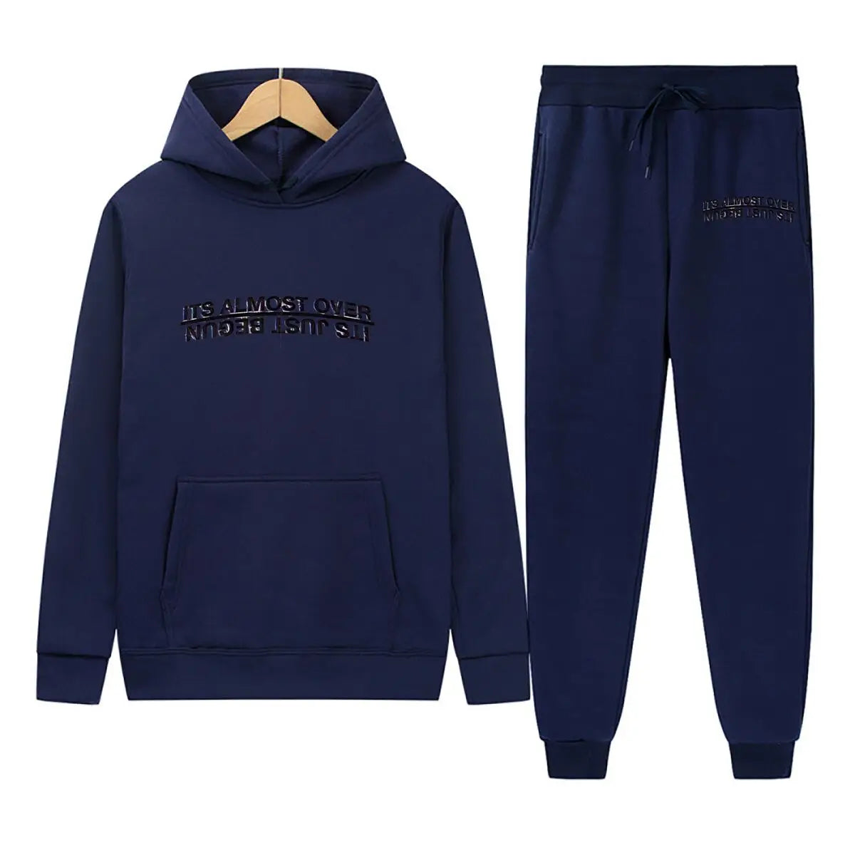 Over & Begun Paradox Phrase Men Women Fashion Hip Hop Pullovers Sweatshirt Vintage Streetwear Hoodie - ATFH