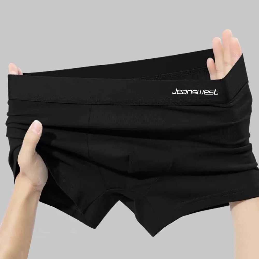 10Pcs Black Men's Underwear Soft Touch Men's Panties Breathable Men Underpants U Pouch Design Plus Size XL-4XL Boxer Shorts