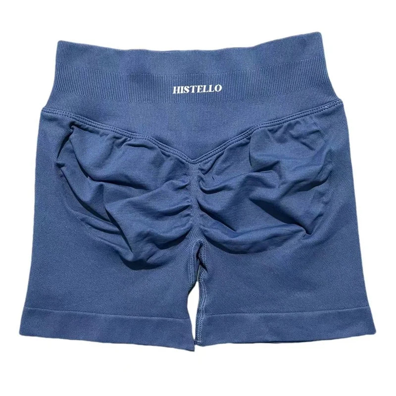HISTELLO Sports Shorts Df Substitute High Waist Women Yoga Workout Short Seamless Leggings Stretch Fitness Running Gym Shorts Tahsi Fashion House