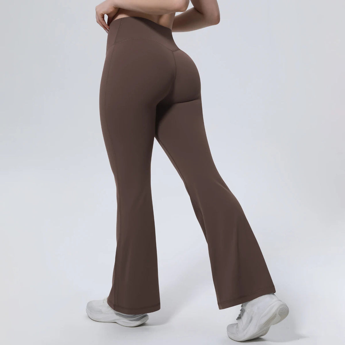 Hamidou High Waist Peach Buttocks Summer Wide Leg Pants Gym Outdoor Running Solid Color Yoga Pants Woman Fitness Sports Trousers ATFH