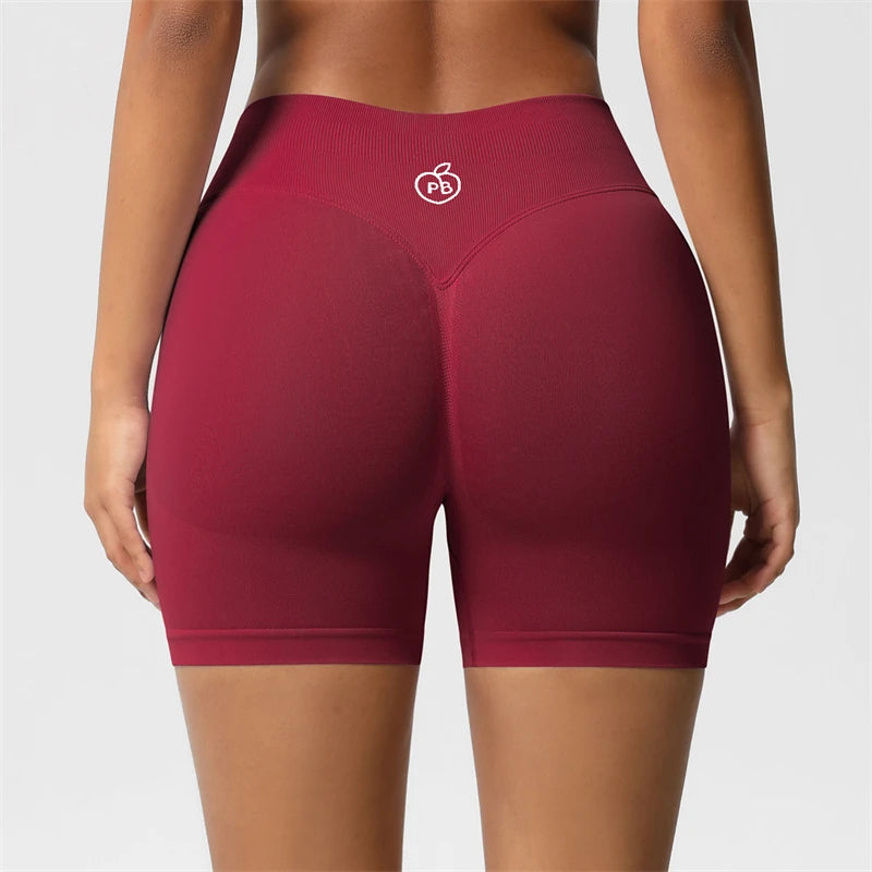 Women Bum Three Waist Sections Sports Shaping Shorts Seamless Sports Shorts For Women Cycling Jogging Fitness High Waist Push Up Tahsi Fashion House