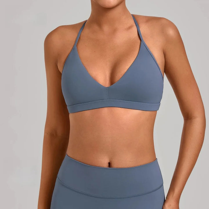 Gym Workout Fitness Top Adjustable Strap Yoga Bras Hollow Out Back Versatile Sports Bra Fitness Running Sports Bra for Women - ATFH