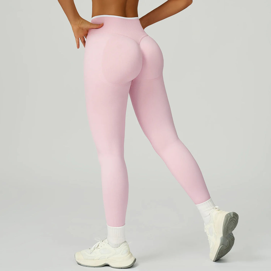 Seamless Sports Leggings Women Fitness Running High Waist Slim Yoga Pants Push Up Scrunch Butt Tights Gym Athletic Workout Pants - ATFH