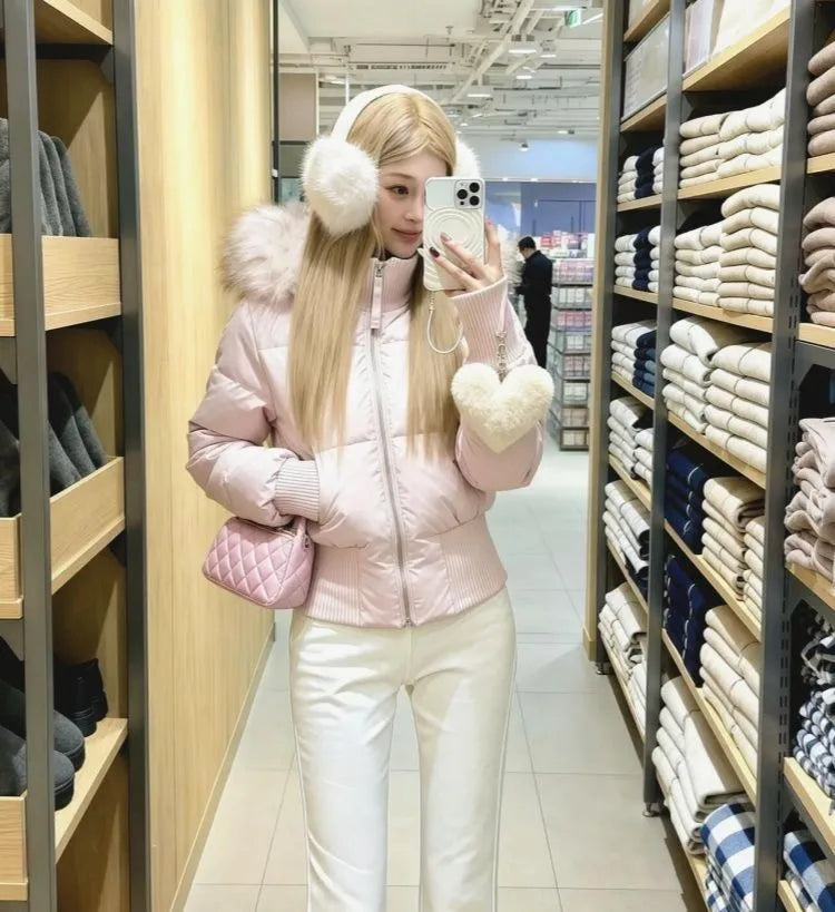 Parka Ski Woman Womens Down Filled Insulated High Quality Premium Puffer Lightweight Warm Keeping Cold Weather Protection Chic