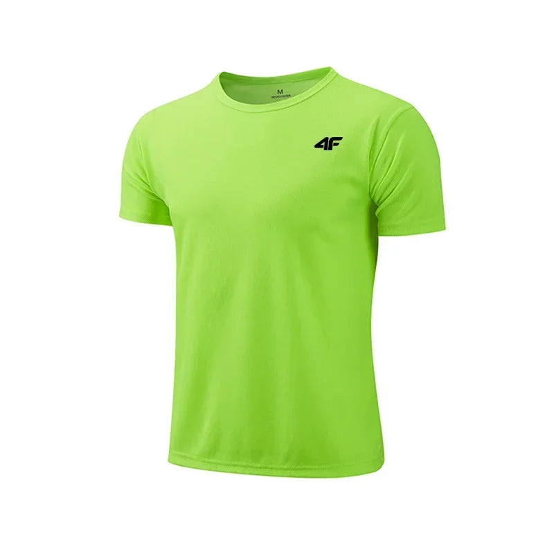 Summer New Sport Gym t Shirt Men Quick Dry Running Bodybuilding Shirts Men Quality Breathable Short Sleeve Fitness Tops Jersey