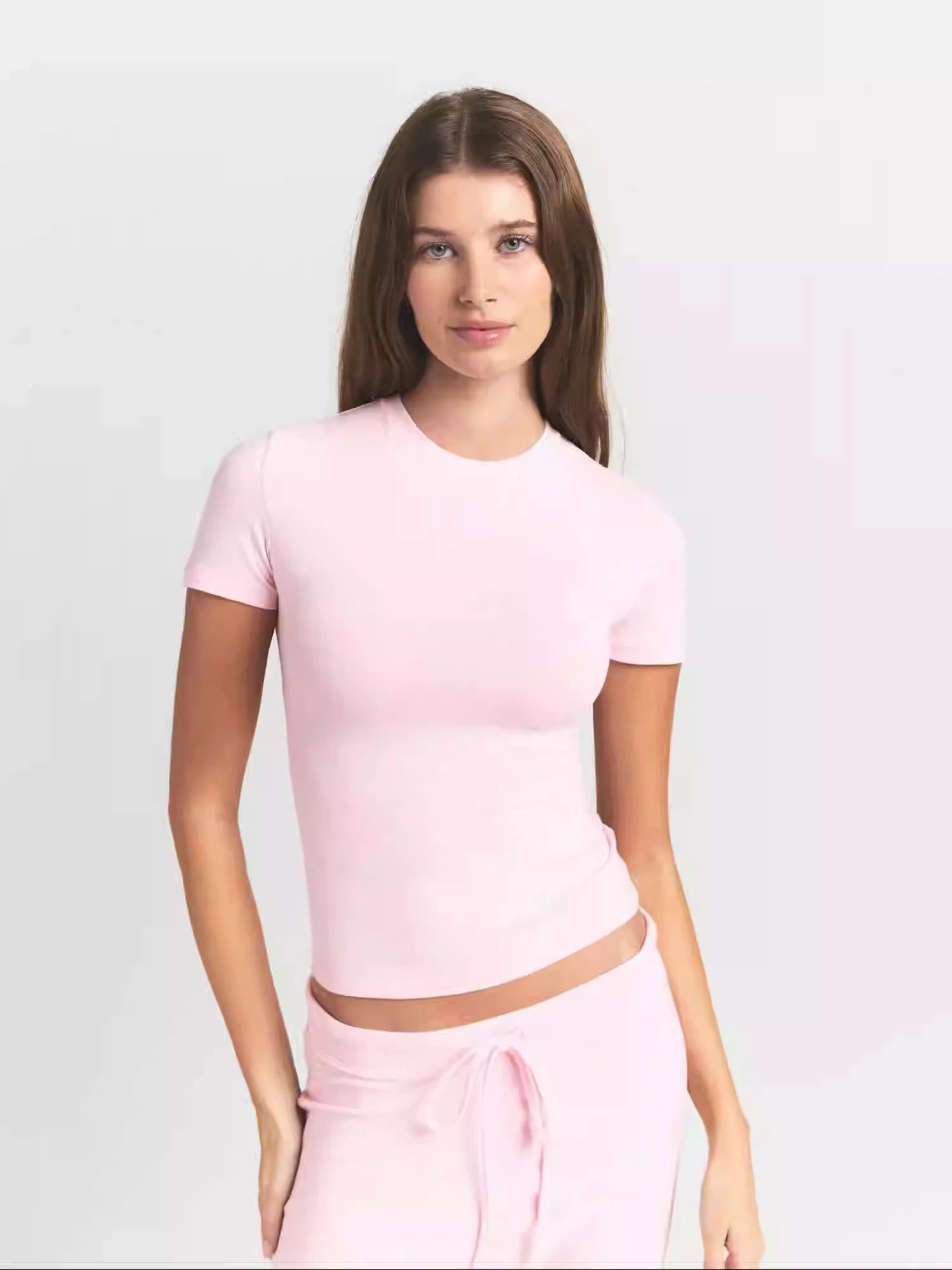 26SS COTTON JERSEY TSHIRT - Kardashian Cotton Jersey Short Sleeve T-Shirt - ATFH