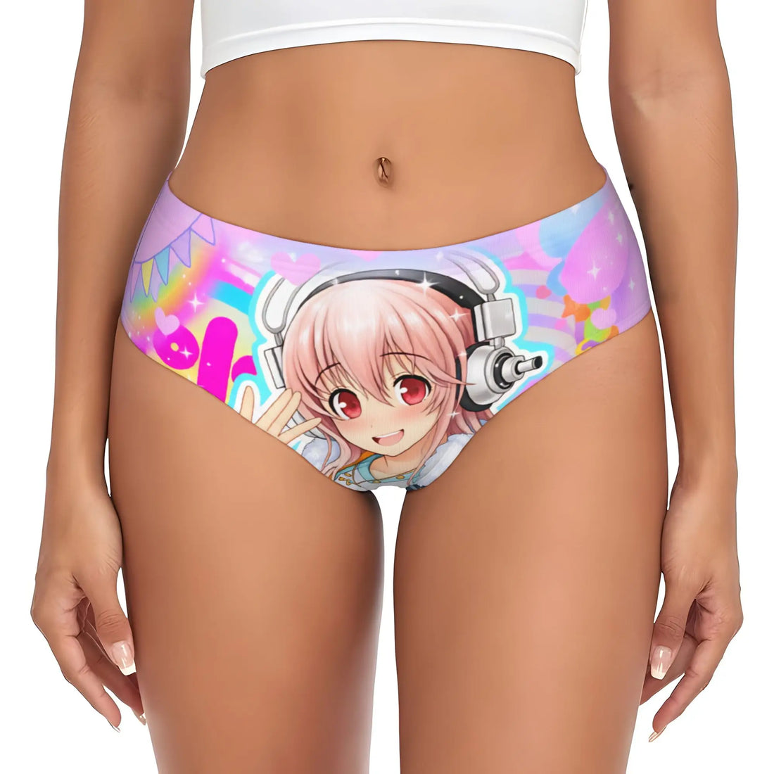 Super Sonico Anime Kawaii Girl Brief Panties Women Comfort Stretch  Underwear