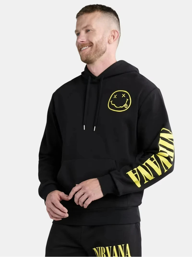 2026 Nirvana Hoodie - Suitable for both men and women. A casual hoodie for anime enthusiasts. Retro and loose style.