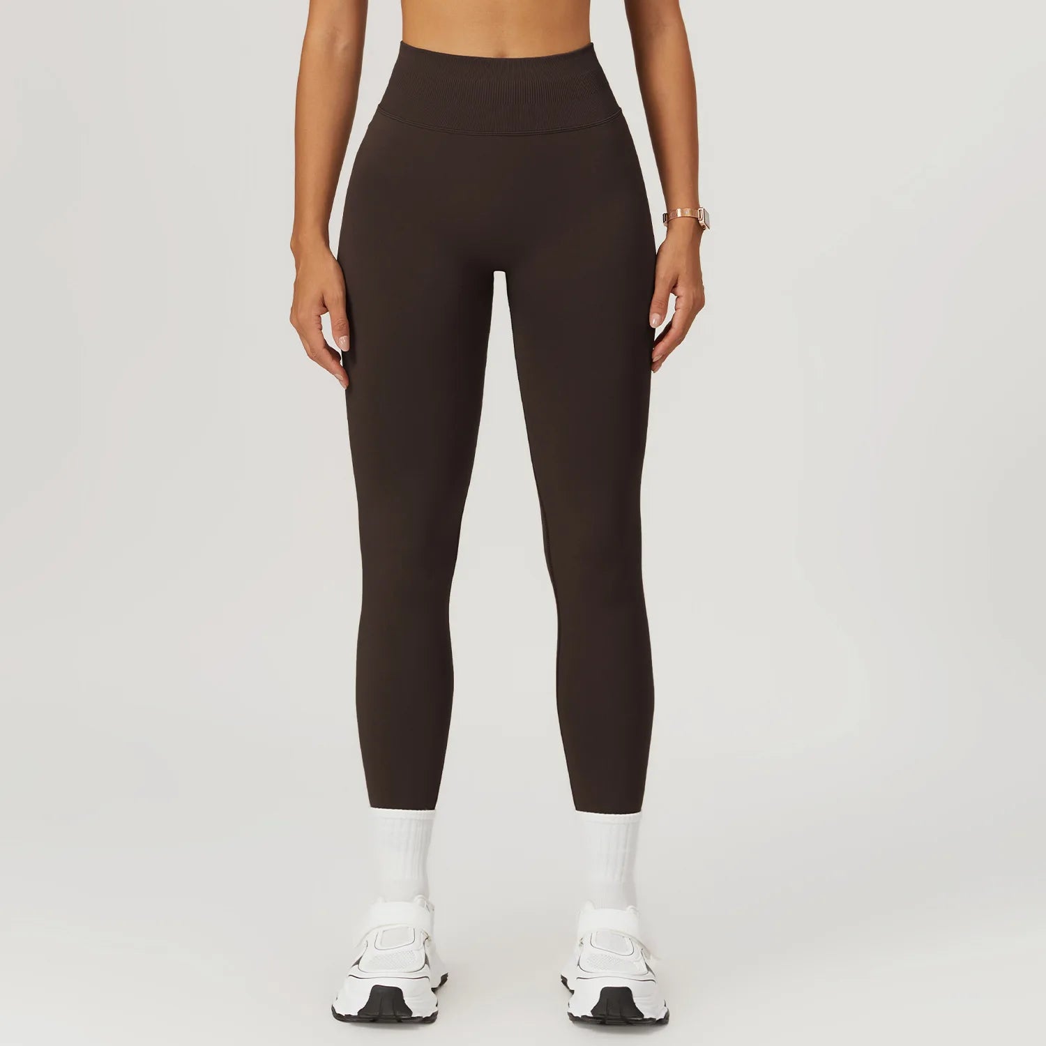 Customized LOGO women's peach buttocks seamless belly tight yoga pants running sports quick-drying fitness trousers - ATFH
