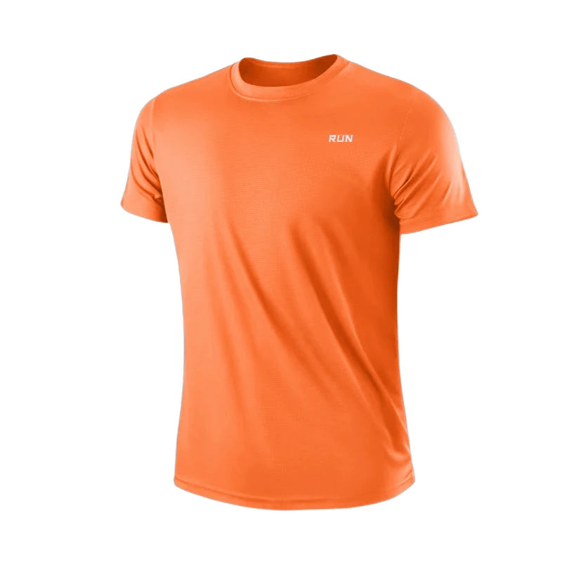 Men Training Fitness Shirts Quick Dry Gym T-Shirts Short Sleeve Sport Football T Shirt Exercise Top Football Jersey Sportswear