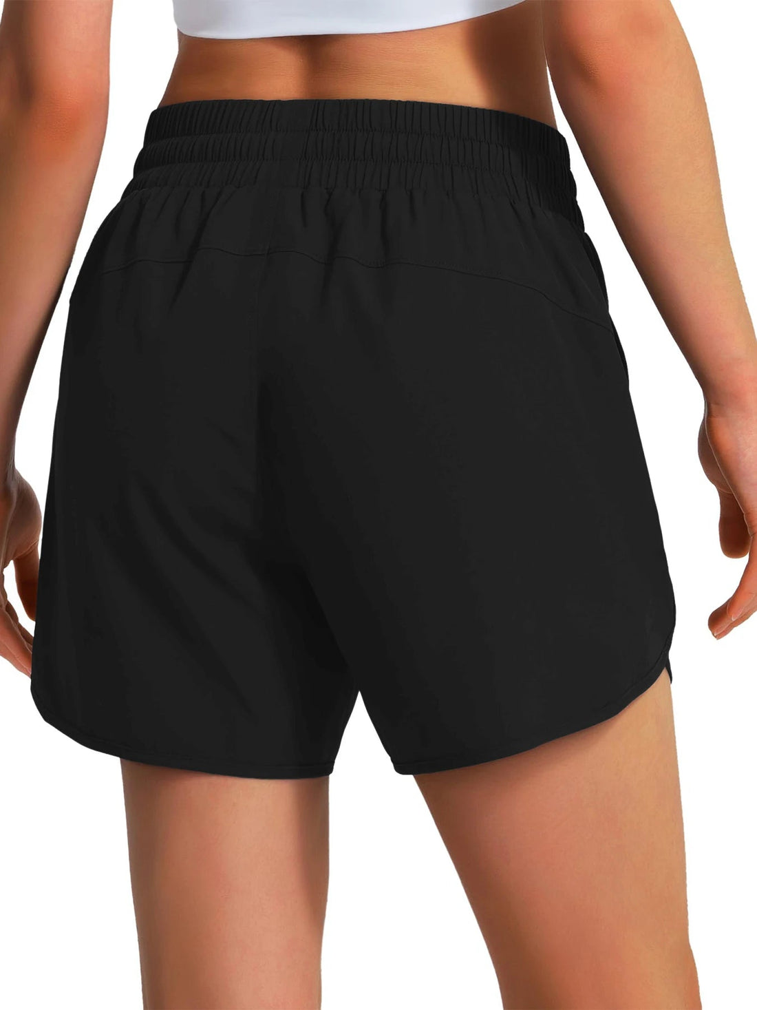 New women's casual sportswear sports running shorts quick-drying lightweight fitness shorts with zipper sports shorts Tahsi Fashion House