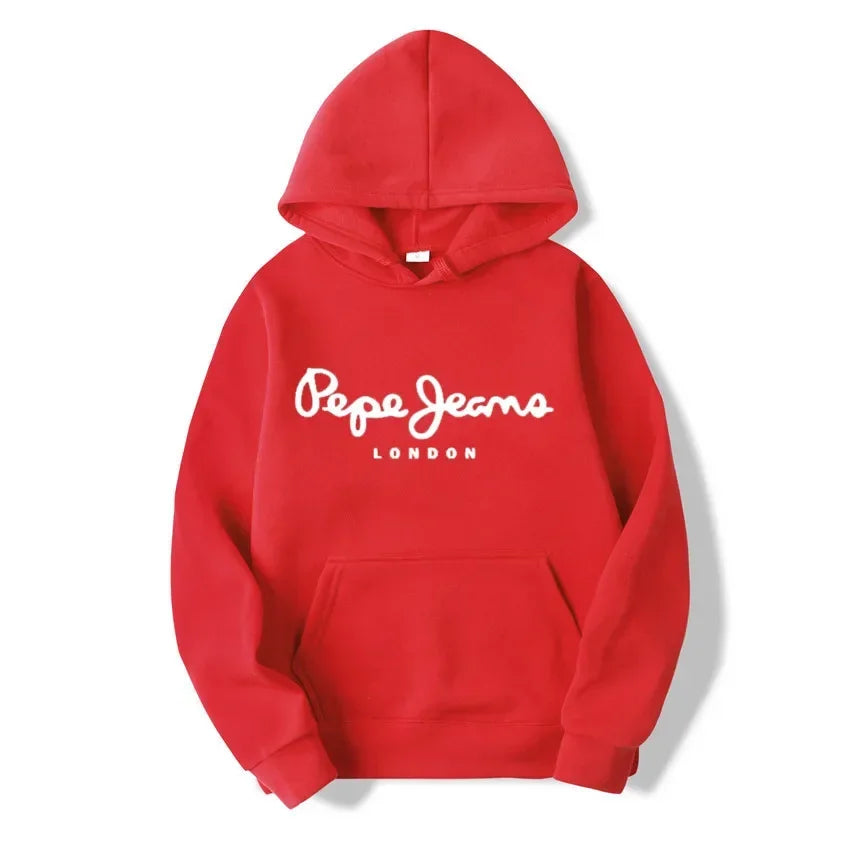 European and American Trendy Autumn/Winter New School Season Sports Hoodie Comfortable Loose PEPE Letter Printed Casual Jacket