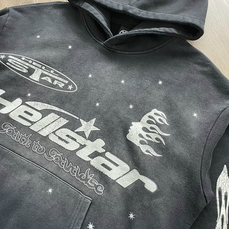 HS flare  flame hoodie - ATFH