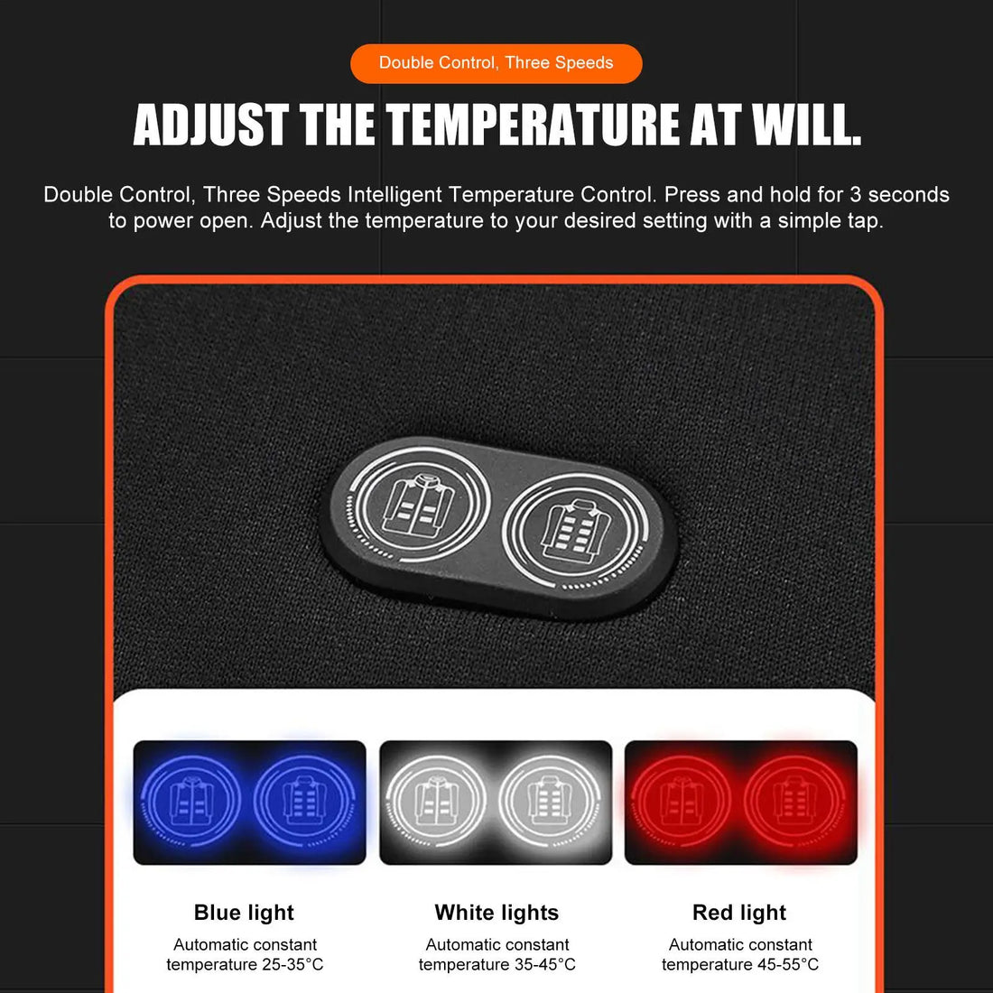 Heated Sweatshirt 17 Heating Zones 3 Settings Warm Jacket USB Charging Warm Sweatshirt For Winter Camping Office Work Travel - ATFH