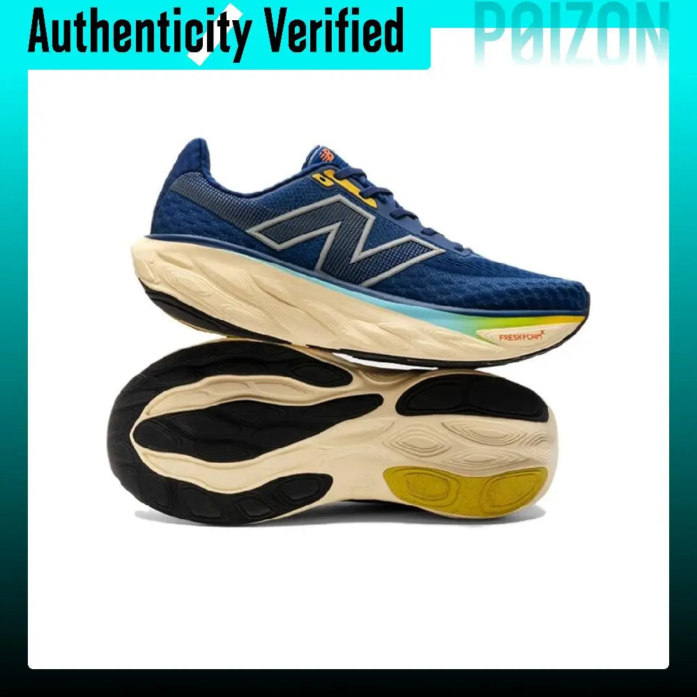 New Balance Fresh Foam X 1080 V14 Mesh Breathable Low top Casual Running Shoes Men's Dark Blue M1080N14