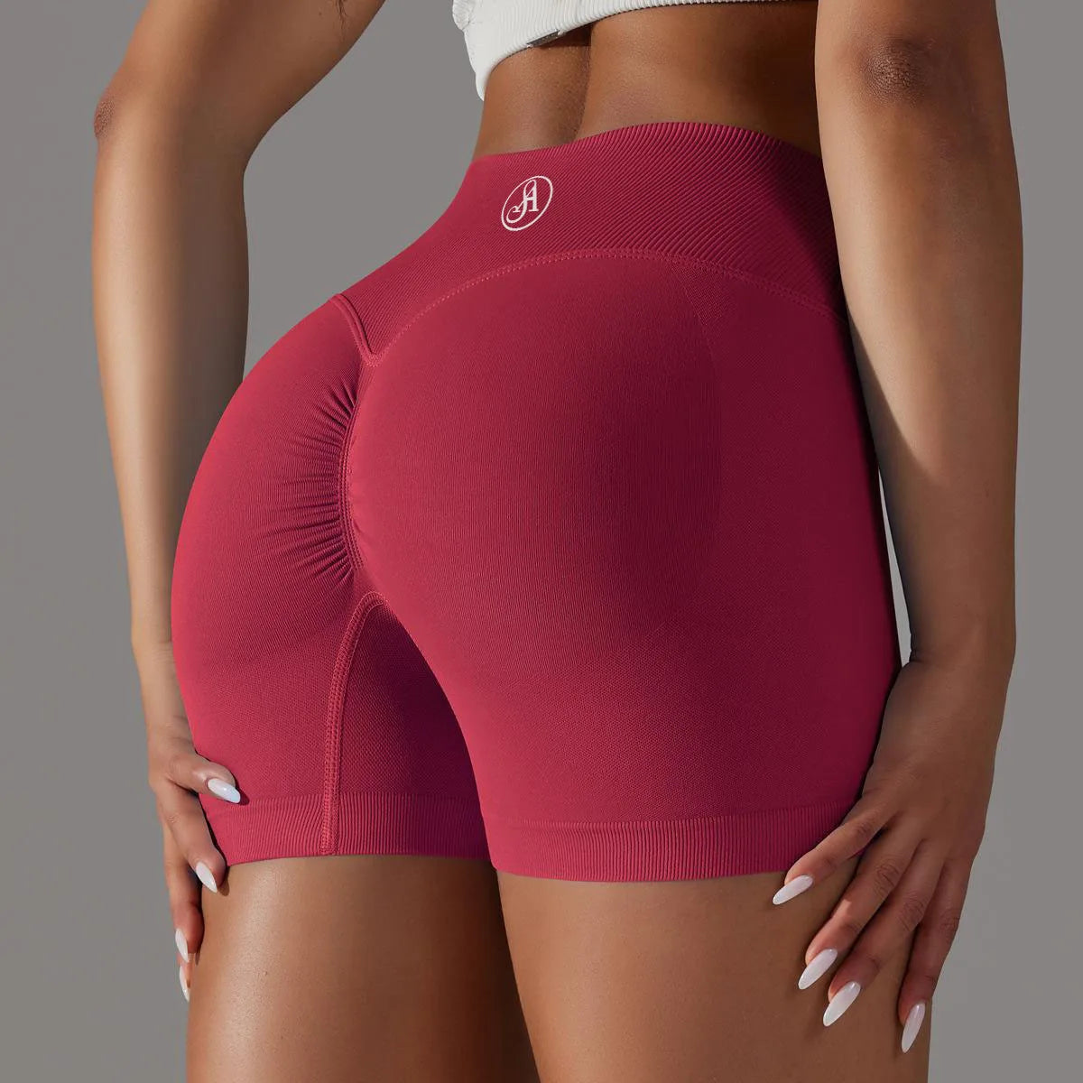 Allure The Brand  Women High Waist Workout Fitness Yoga Shorts Gym Push Up Yoga Leggings Scrunch Butt Seamless Sports Shorts