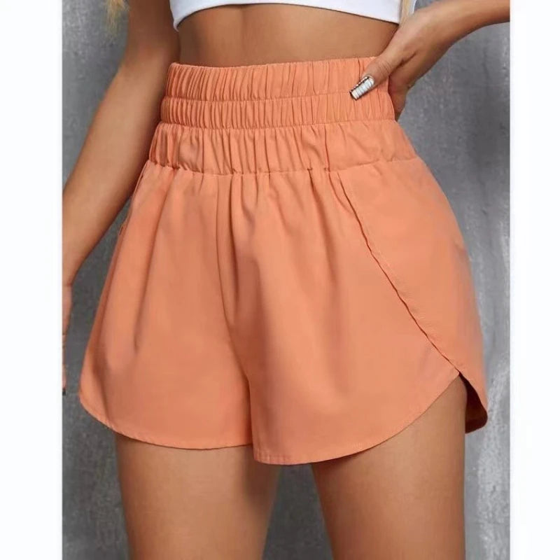 Yoga Shorts Women Fitness Elastic Running Workout Short Leggings For Ladies Gym Sport Shorts Fitness Sportwear Tahsi Fashion House