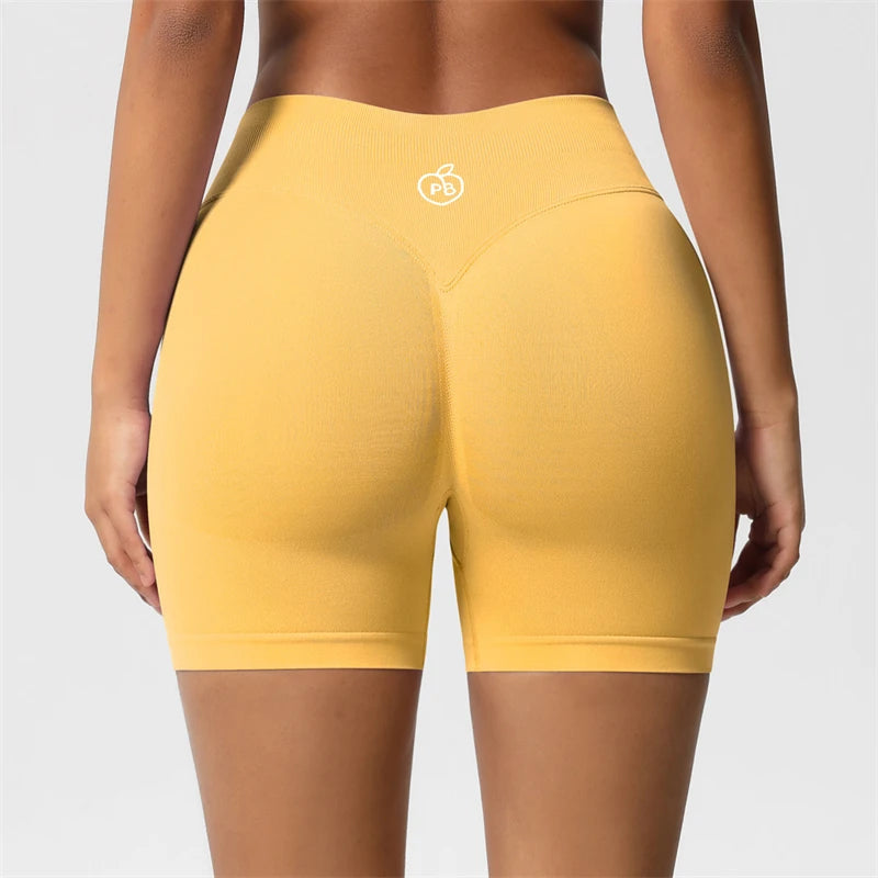 Women Bum Three Waist Sections Sports Shaping Shorts Seamless Sports Shorts For Women Cycling Jogging Fitness High Waist Push Up Tahsi Fashion House