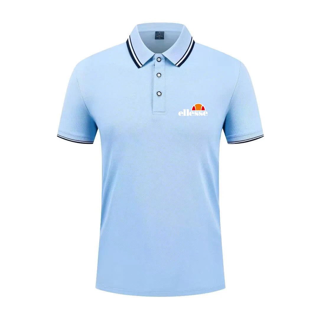 2026 New Men's Casual Solid Color Short Sleeved Polo Shirt Summer Fashionable and Comfortable Versatile Top